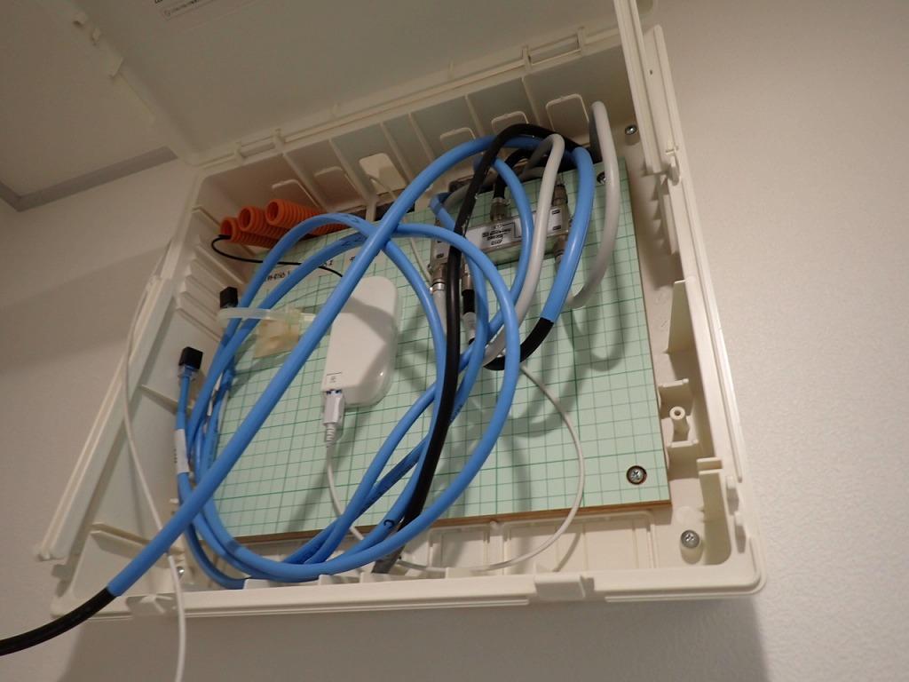 千葉県ポラス住宅LAN配線工事　カテゴリー6A(cat6a)
