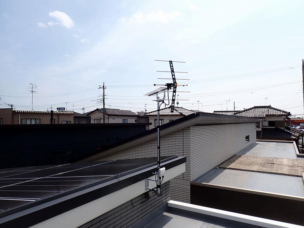 茨城県阿見町新築アンテナ工事