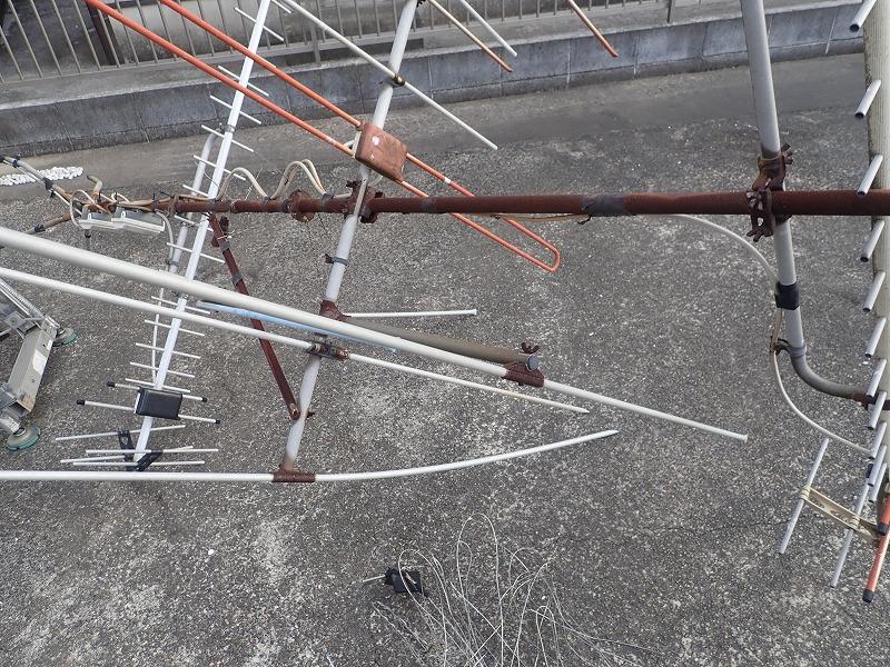 アンテナ撤去作業