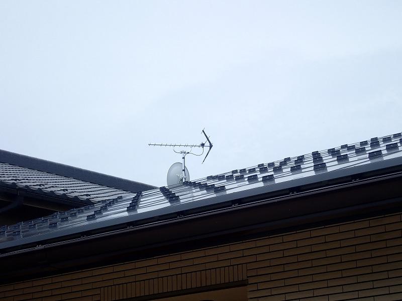 柏市新築アンテナ設置工事