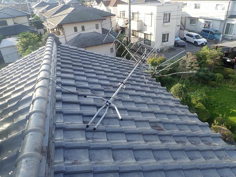 アンテナが倒れた