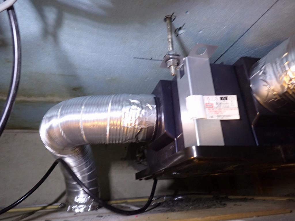 中間ダクトファンV-18ZMC交換工事