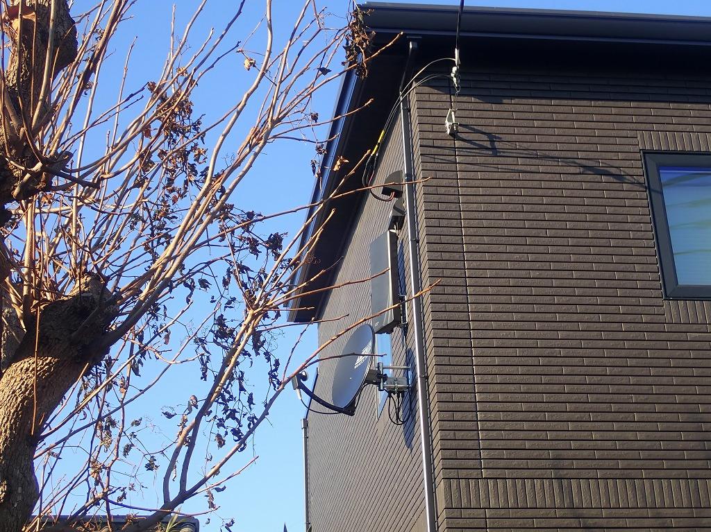 柏市新築アンテナ工事