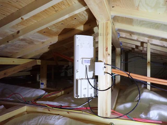 ポラス屋根裏アンテナ工事