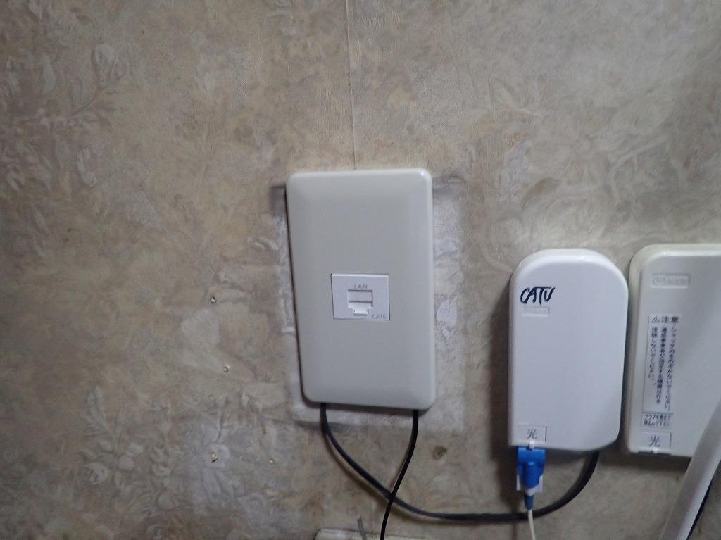 電話用配管を使ってLAN工事