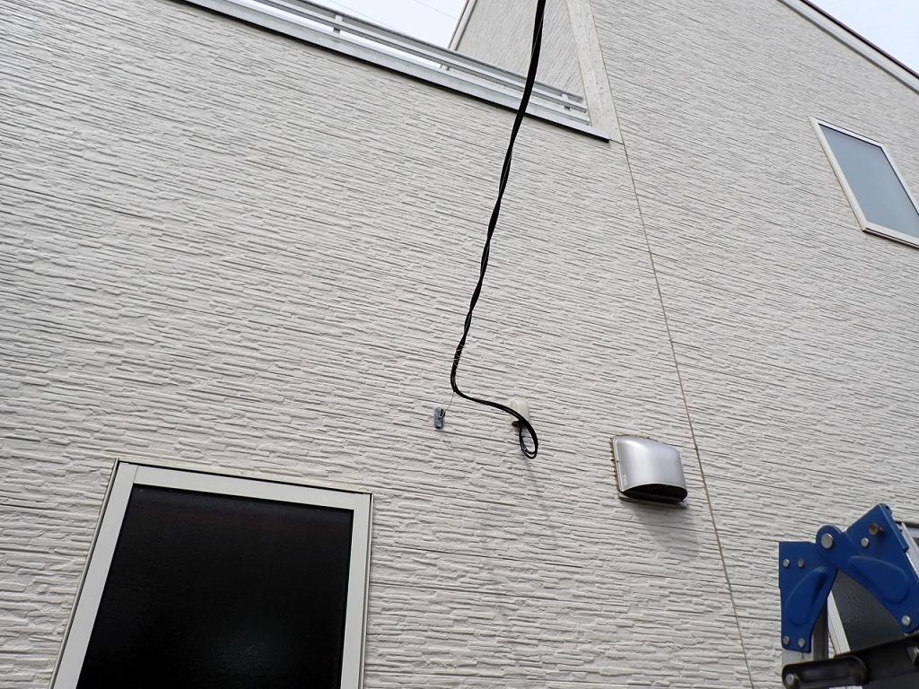 別の建物にLAN配線を飛ばす工事