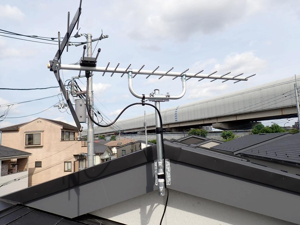 埼玉県草加市ポラス新築アンテナ取付