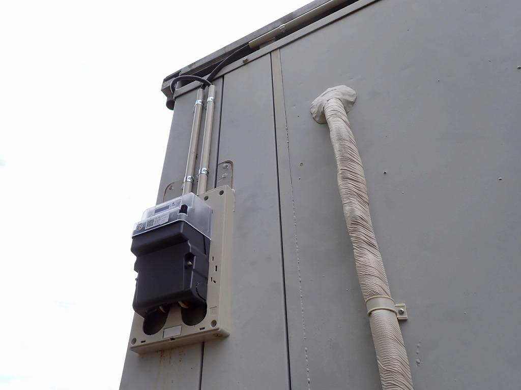 柏市資材置き場電気工事